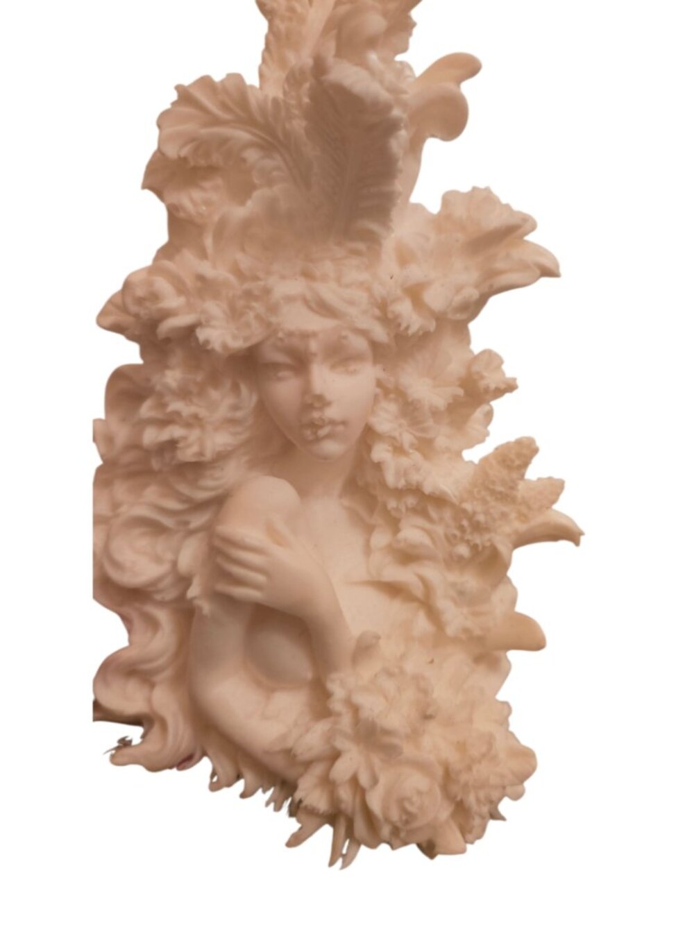 Romantic Floral Goddess Bust Silicone Mold - Picture 8 of 16